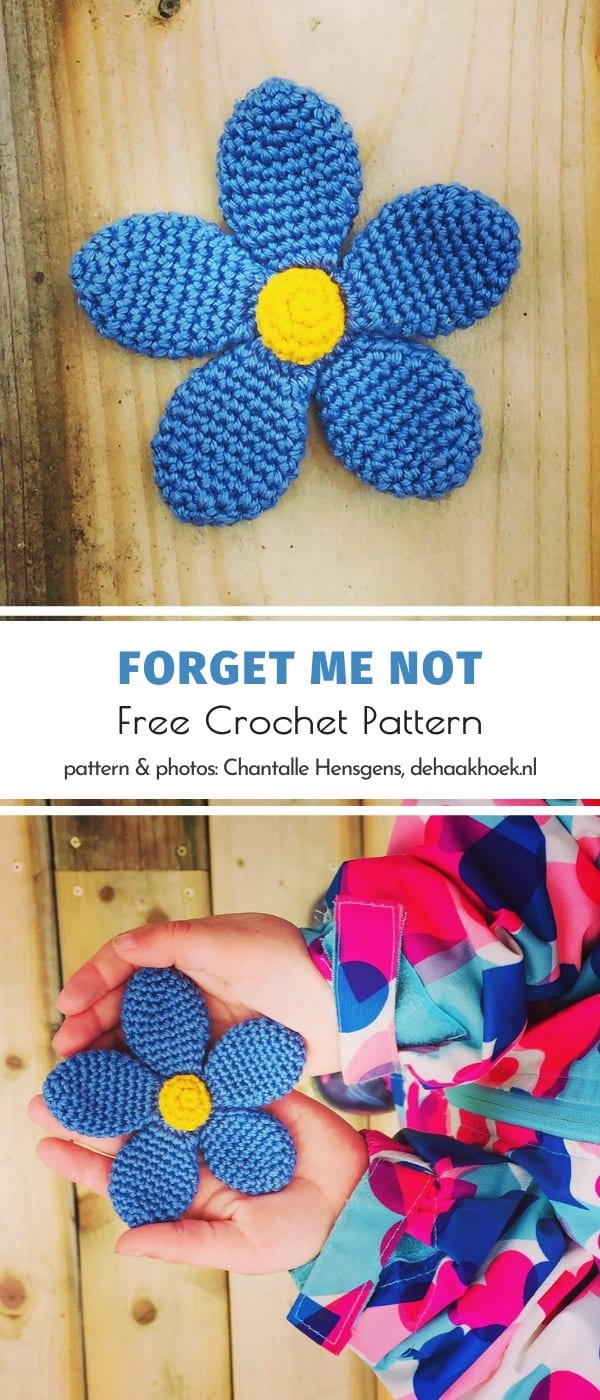 Forget me not Free Crochet Pattern