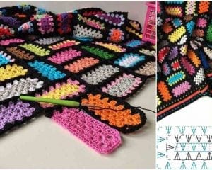 Mood Blanket - spectacular scraps and granny rectangles