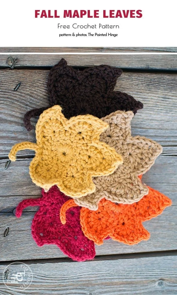 Fall Maple Leaves Free Crochet Pattern
