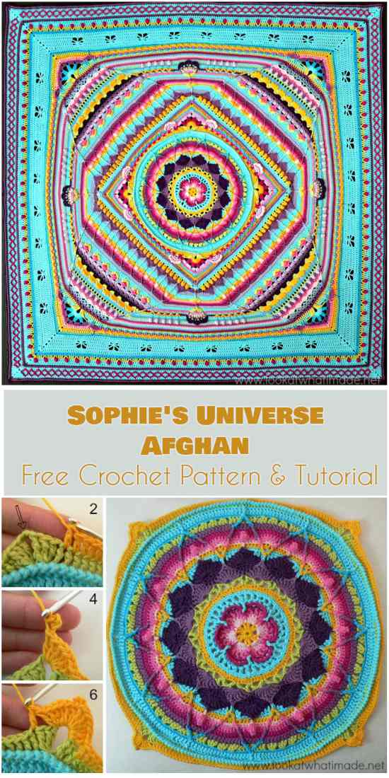 Sophies universe afghan free crochet pattern and video tutorial
