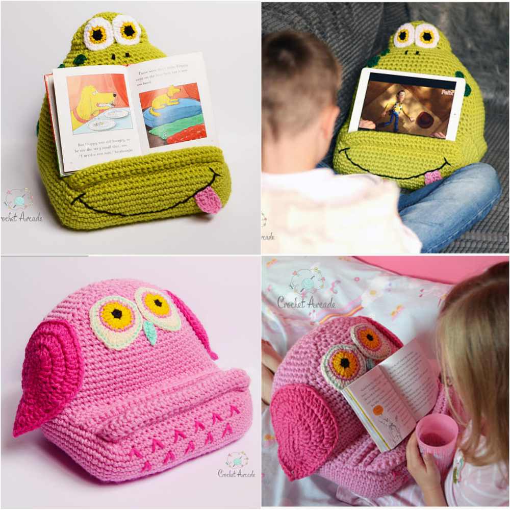 Tablet Book Stand Pillow Holders Crochet Free Pattern Your Crochet