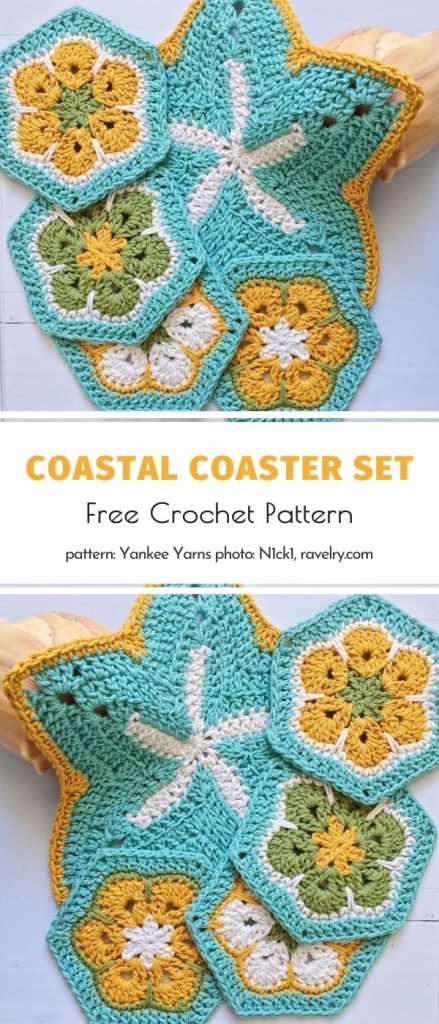 African Flower Coasters