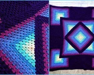 Ocean Glow Granny Throw Pattern