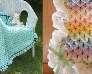 Crocodile Stitch Baby Blanket Free Pattern