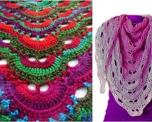 Virus Shawl Free Crochet Pattern