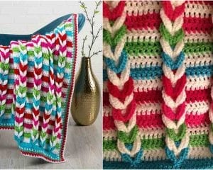 Pulled Taffy Blanket Free Pattern