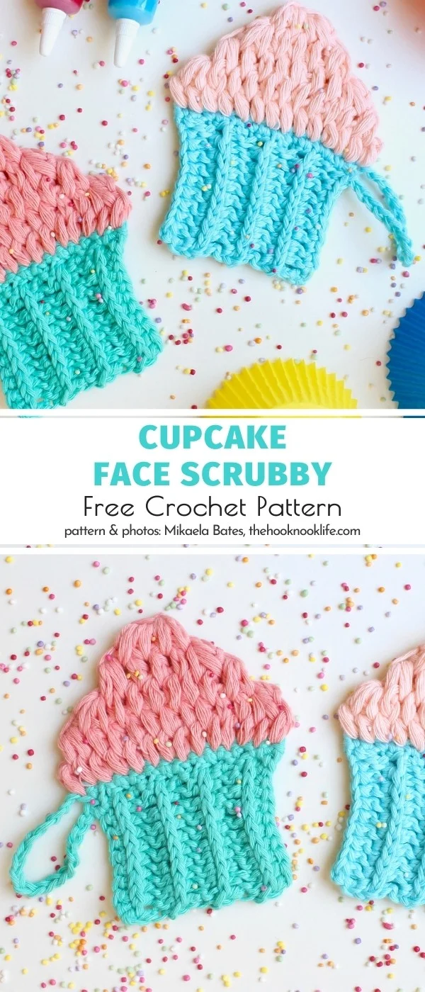 Cupcake Face Scrubbies