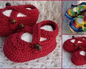 Baby Rainbow Sandals Booties Free Crochet Pattern