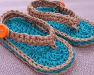 Chubby Baby Flip-Flop Sandals Free Pattern