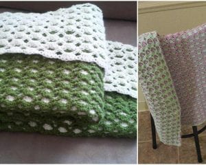 2 Sided Baby Shell Afghan - Reversible -Free Crochet Pattern