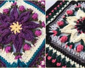 Macey Ann Square for Afghans Pillows Free Crochet Pattern