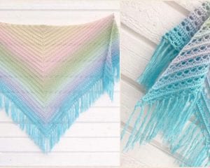 Midnight Walk Shawl Free Crochet Pattern