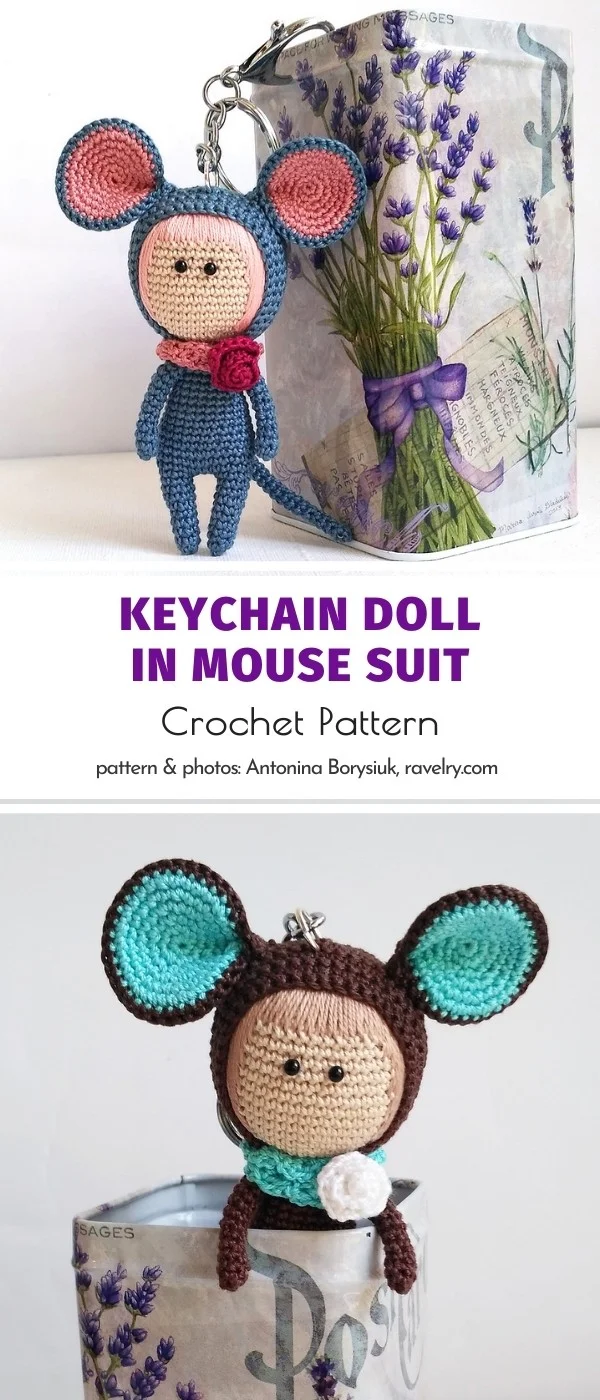 Crochet Keychain Doll