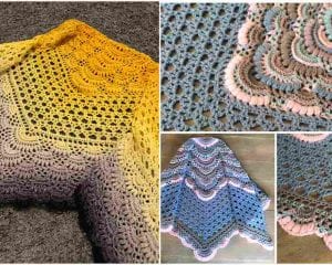 Mimosa Shawl Free Crochet Pattern