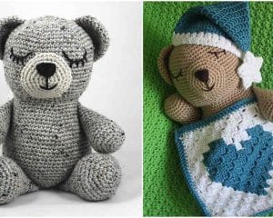 Sleepy Bear Free Crochet Pattern