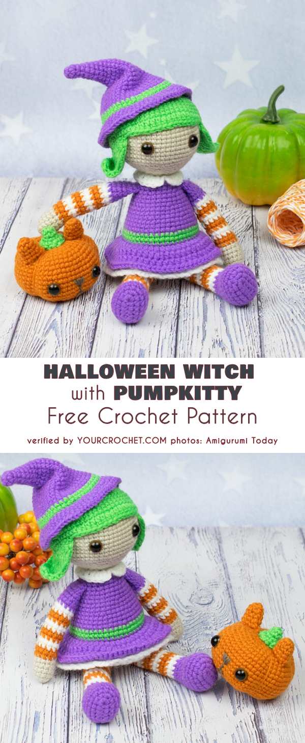 free crochet witch doll pattern