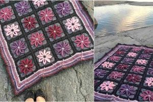 Autumn Aster Blanket Free Crochet Pattern