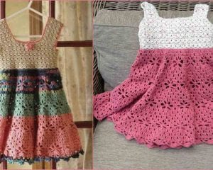 Little Girl Vintage Dress Free Crochet Pattern