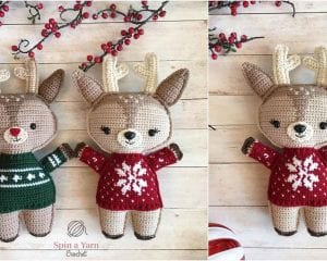 Holiday Deer Free Crochet Pattern