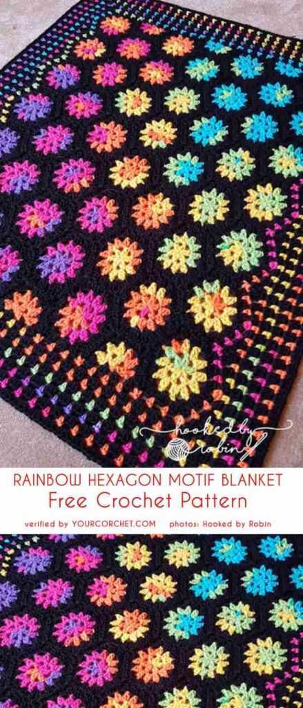 Amazing Hexagon Afghans Free Crochet Patterns - Your Crochet