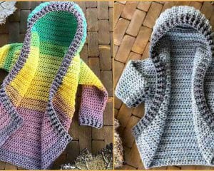 All Season Hoodie For Kids and Adults Free Crochet Pattern