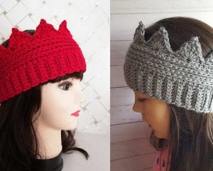 Crown Ear Warmer Free Crochet Pattern