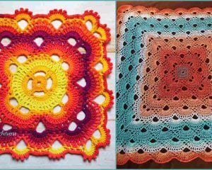 Virus Sort of Blanket Free Crochet Pattern