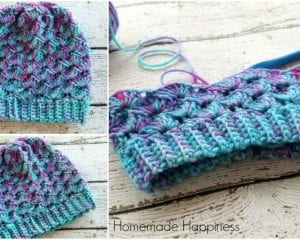 Shell Stitch Beanie Free Crochet Pattern