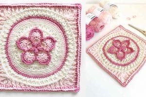 The Fab5Flower Square Free Crochet Pattern