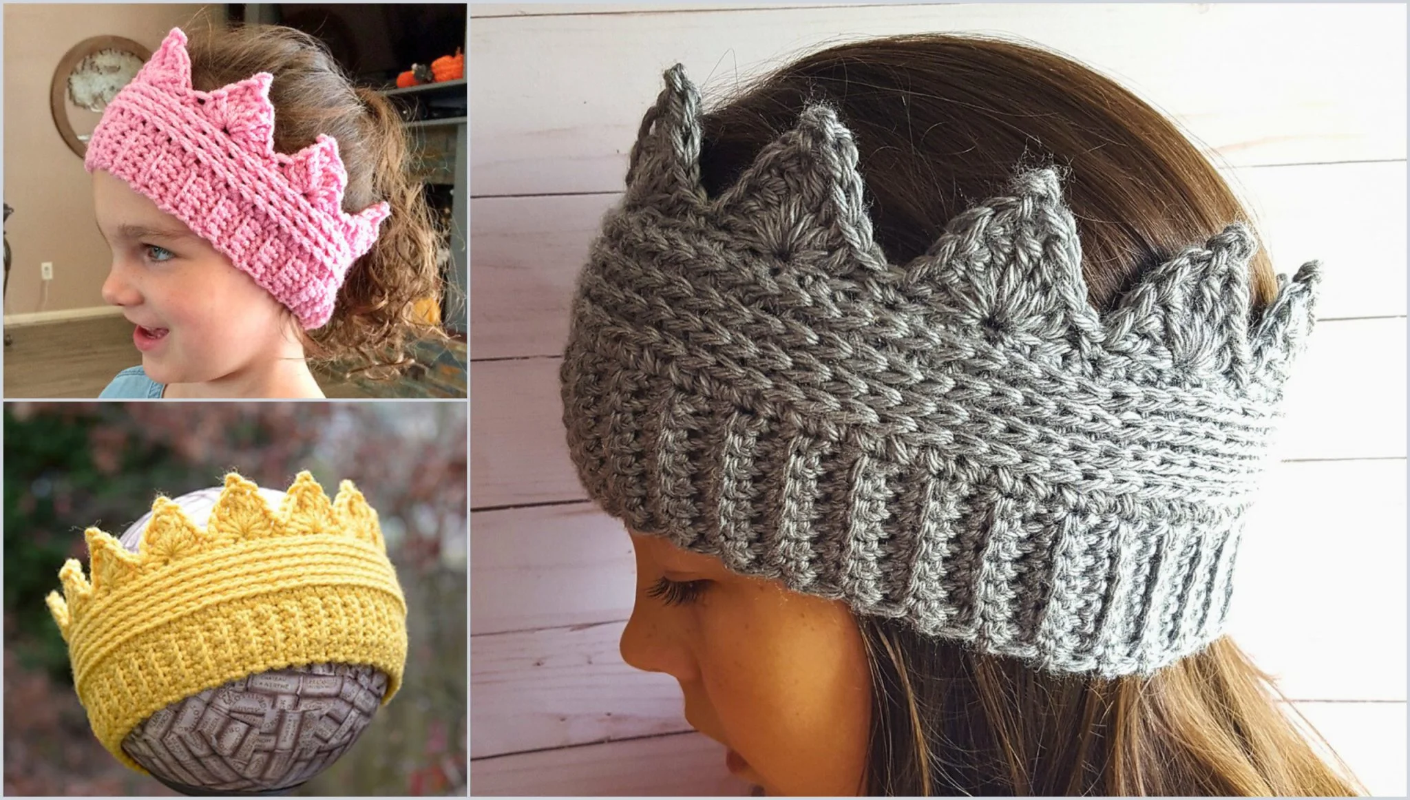 Free Crochet Crown Ear Warmer Pattern