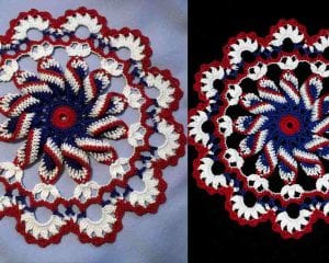 Pretty Pinwheel Doily Free Crochet Pattern