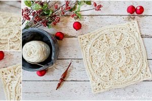 Winter Opulence Square Free Crochet Pattern