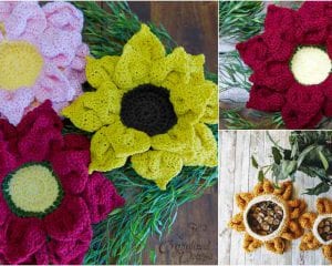 Flower Nesting Bowls Free Crochet Pattern