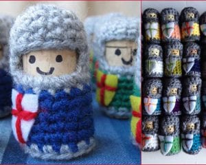 Cork Knights Free Crochet Pattern