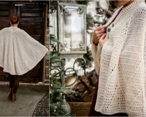 Snow Charming Cape Free Crochet Pattern