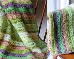 Fields and Furrows Afghan Free Crochet Pattern