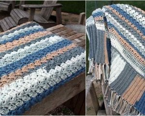 Westerly Beach Cottage Throw Free Crochet Pattern