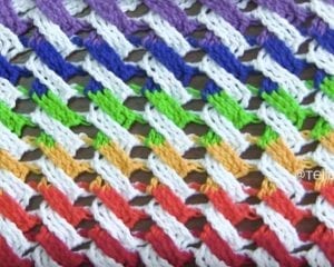 Colorful Cable Stitch Free Crochet Pattern