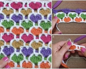 Reversable Moroccan Heart Stitch Free Pattern