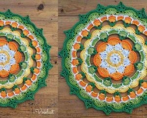 Citrus Mandala Doily Free Crochet Pattern