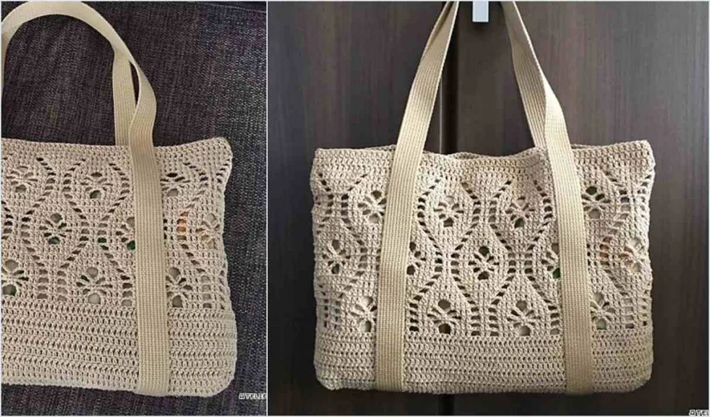 Flower Tote Bag Free Crochet Pattern - Your Crochet