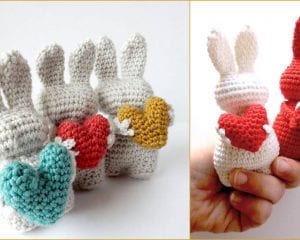 Love Bunny Amigurumi Free Crochet Pattern