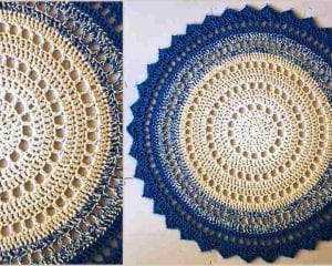 Mandala Floor Rug Free Crochet Pattern