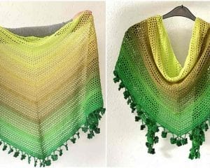 Wish Me Luck Shawl Free Crochet Pattern