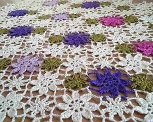 Apple Blossom Placemat Free Crochet Pattern