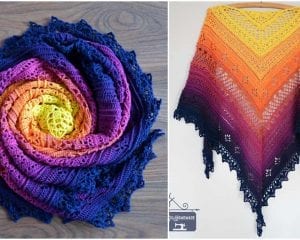 Flower Valley Shawl Free Crochet Pattern