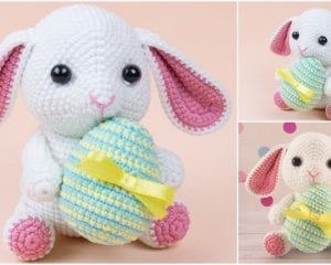 Bunny with Easter Egg Free Crochet Pattern