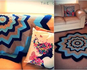 Expanding Flower Blanket Free Crochet Pattern