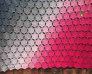 HexaWhirl Blanket Free Crochet Pattern