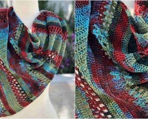 Spring Crawl Shawl Free Crochet Pattern